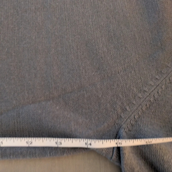 Dialogue Merino blend Mock Turtle Short Sleeve Sweater M - Picture 9 of 9